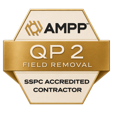 AMPP QP2 — SSPC Accredited Contractor badge